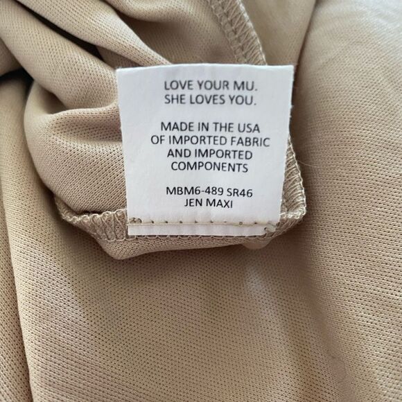 Show Me Your MuMu Jen Chiffon Maxi Dress Show Me the Ring Crisp Women’s Large - Picture 11 of 12